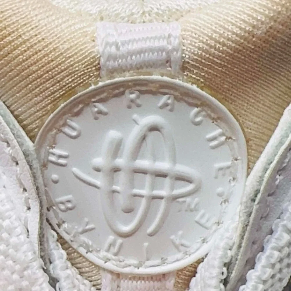 Nike Air Huarache Run Sneakers Toddler 7C White Sail Triple White Shoes 704950-1